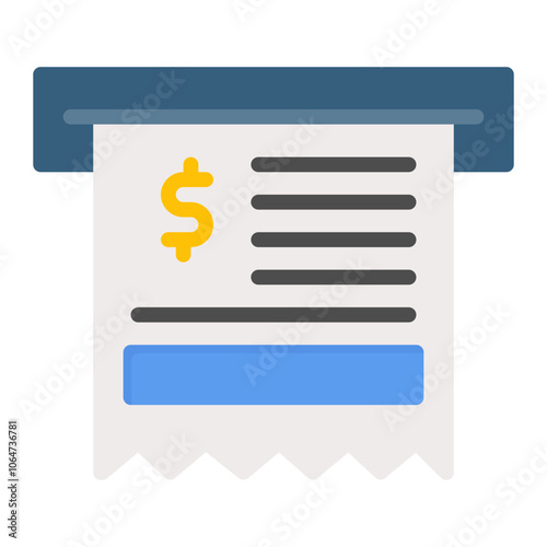 Receipt icon vector image. Can be used for Shoemaker.
