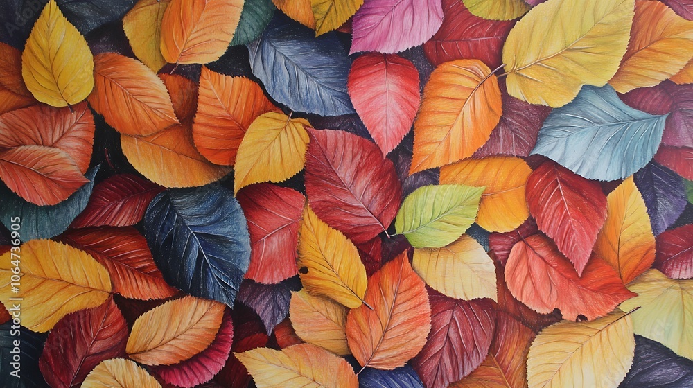 Colorful Autumn Leaves: A Still Life Colorful Autumn Leaves: A Still Life