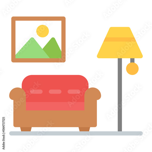 Furniture Design icon vector image. Can be used for Art and Craft Supplies.