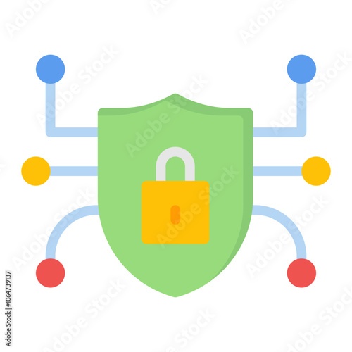 Cyber Security icon vector image. Can be used for Biometrics.