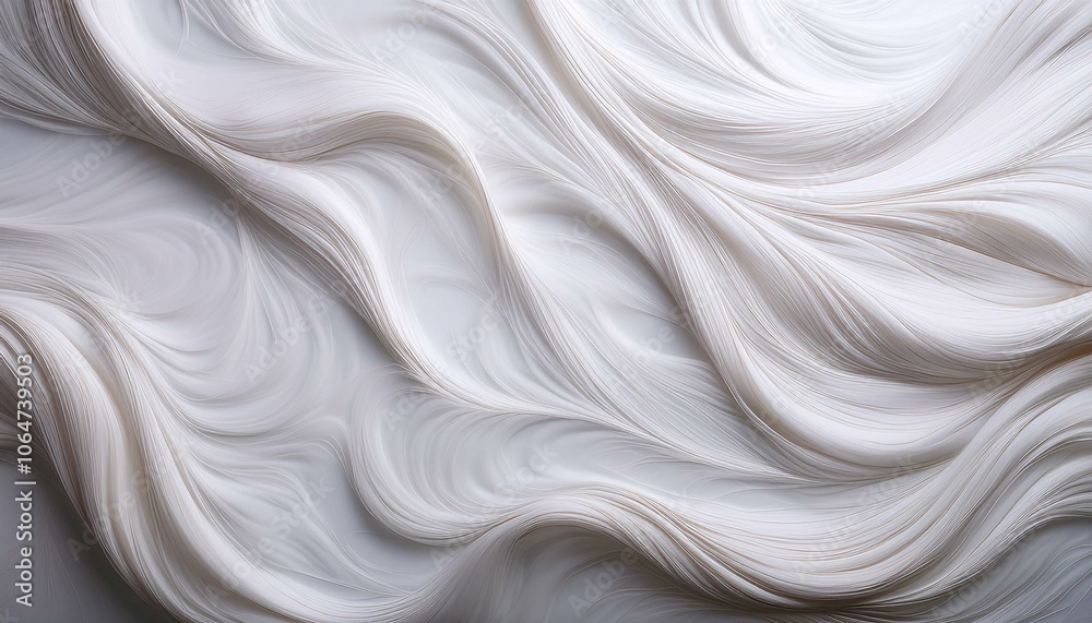 Obraz premium 優雅な白い大理石のヘアラインテクスチャ、シンプルさと品格が光るデザイン