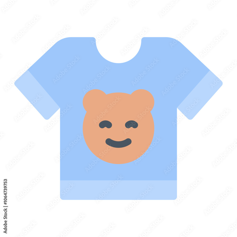Baby Shirt icon vector image. Can be used for Baby Shower. Baby Shirt icon vector image. Can be used for Baby Shower.