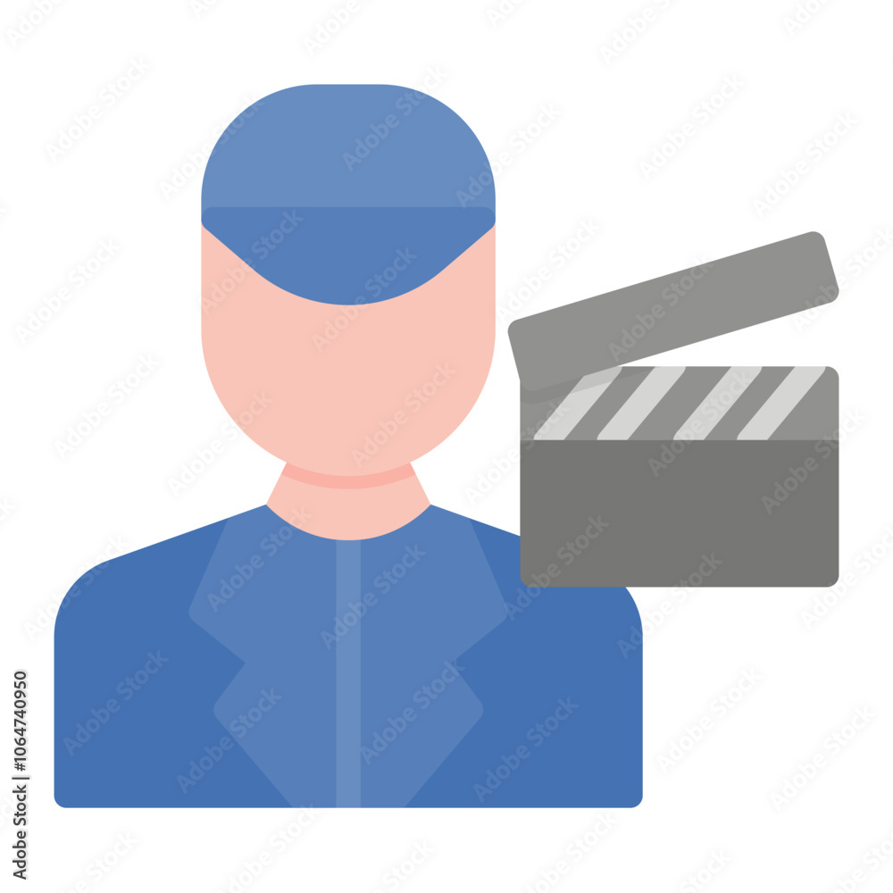 Film Director icon vector image. Can be used for Diversity. Film Director icon vector image. Can be used for Diversity.