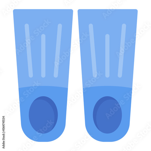 Diving Flippers icon vector image. Can be used for Beach Resort.