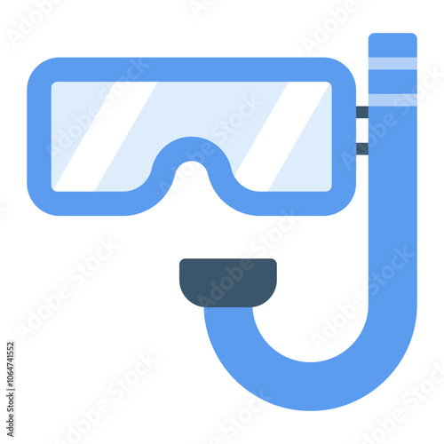 Diving Mask icon vector image. Can be used for Beach Resort.