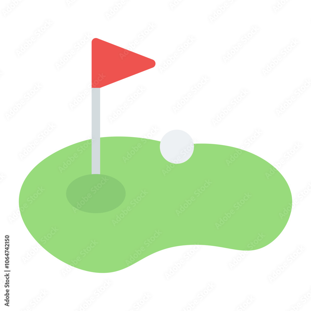 Golf icon vector image. Can be used for Luxury. Golf icon vector image. Can be used for Luxury.