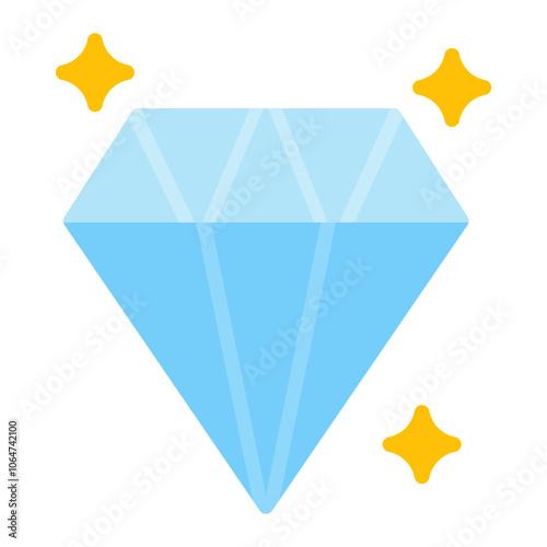 Diamond icon vector image. Can be used for Luxury.