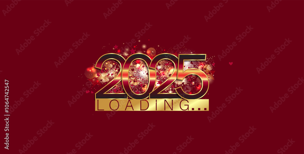 Naklejka premium Loading 2025 Stunning And Beautiful Design