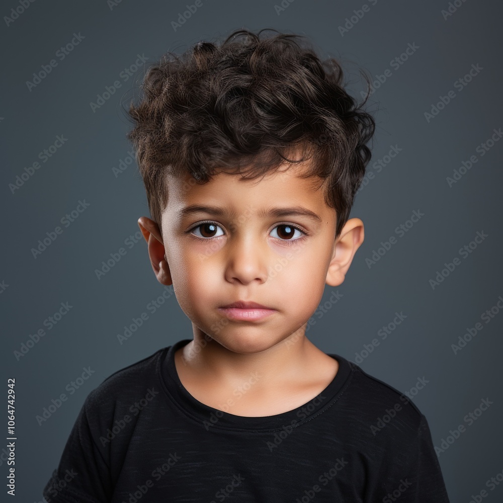 Disbelief boy in relaxed attire with surprised look and open mouth ...