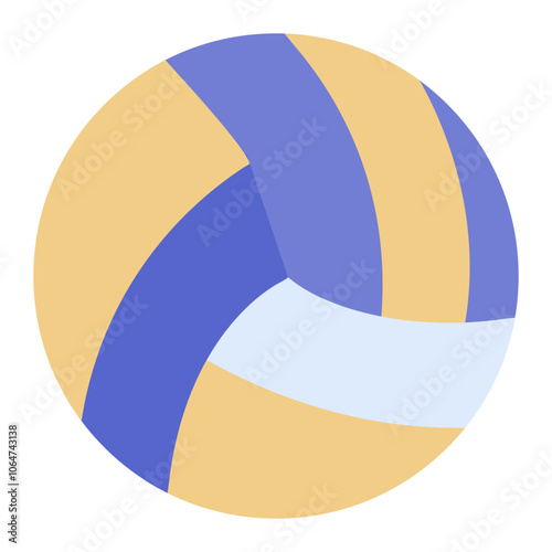 Volley Ball icon vector image. Can be used for Volleyball.