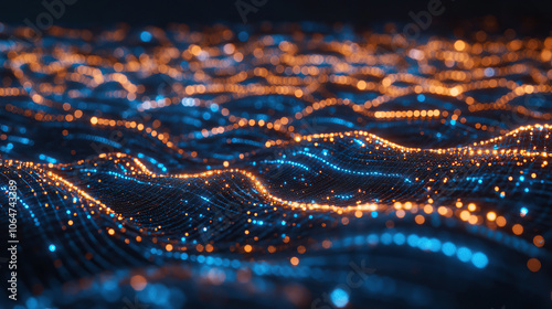 Artificial Intelligence and Data Transfer Visualization in 3D