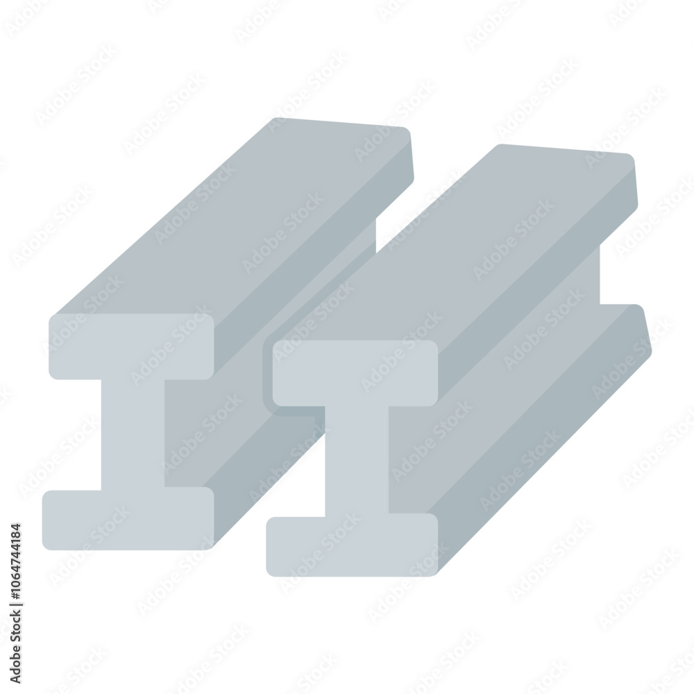 H Beam icon vector image. Can be used for Mettalurgy. H Beam icon vector image. Can be used for Mettalurgy.
