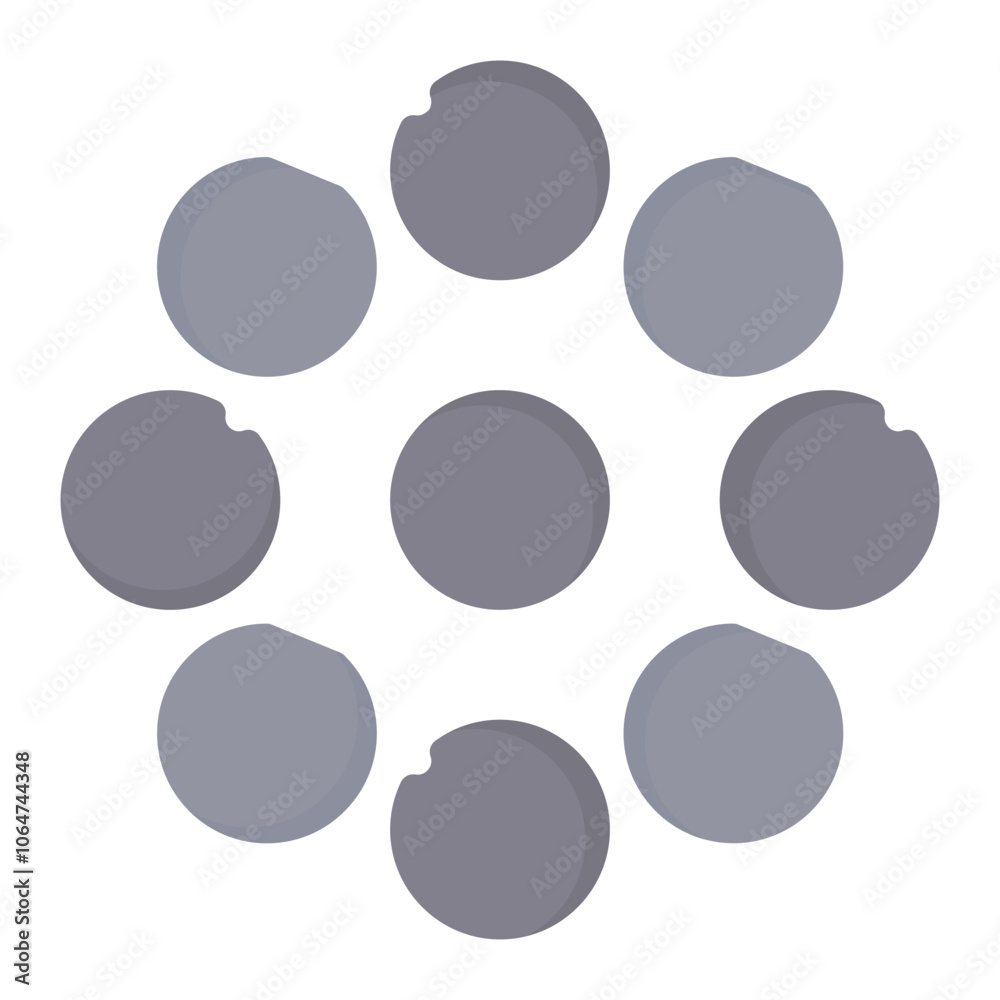 Iron Pellets icon vector image. Can be used for Mettalurgy.