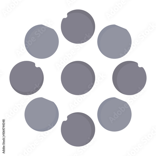 Iron Pellets icon vector image. Can be used for Mettalurgy.