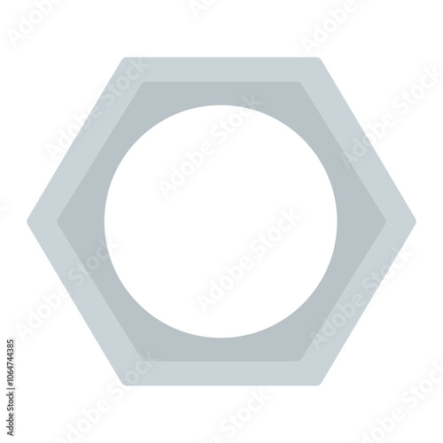 Nut icon vector image. Can be used for Mettalurgy.