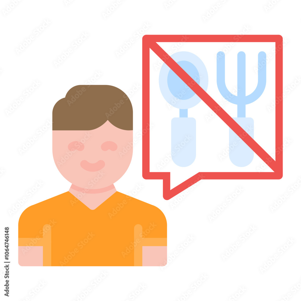 Eating Disorders icon vector image. Can be used for Psychology. Eating Disorders icon vector image. Can be used for Psychology.