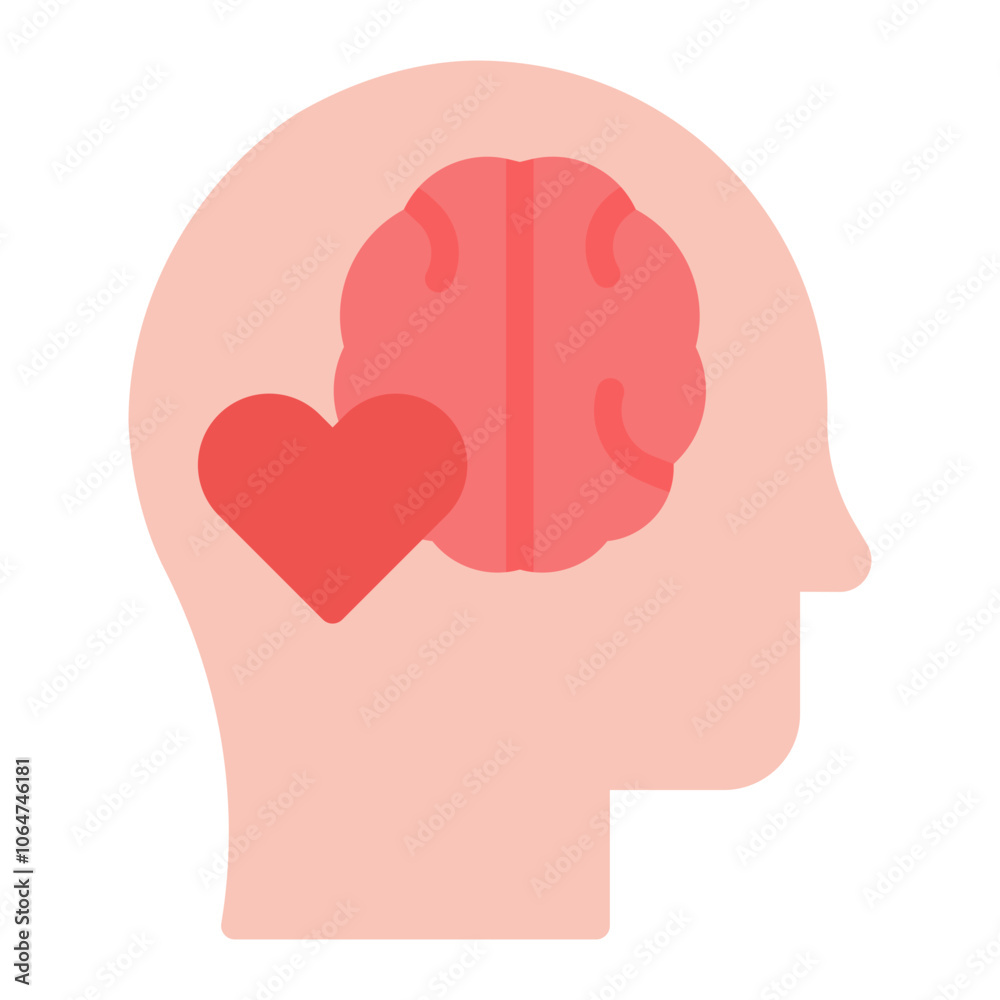 Emotional Intelligence icon vector image. Can be used for Psychology. Emotional Intelligence icon vector image. Can be used for Psychology.