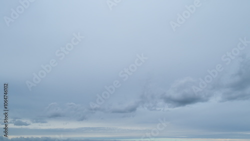 Storm dark clouds. Meteorology danger windstorm climate. Timelapse.