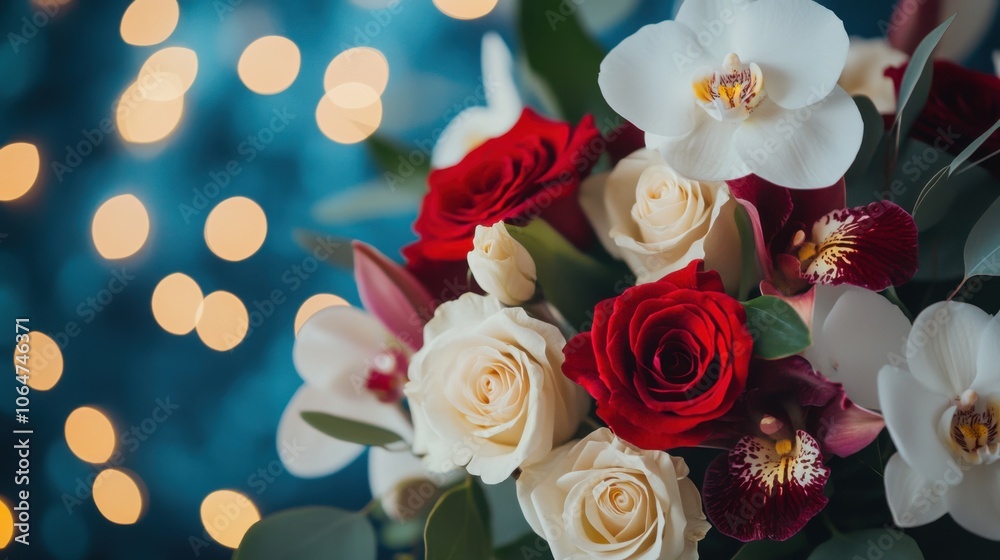 Beautiful Floral Arrangement with Bokeh Background Beautiful Floral Arrangement with Bokeh Background