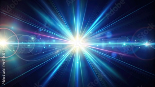 Shiny lights shining through optical lens creating lens flares, lights, optical lens, lens flares, shiny, bright, flare