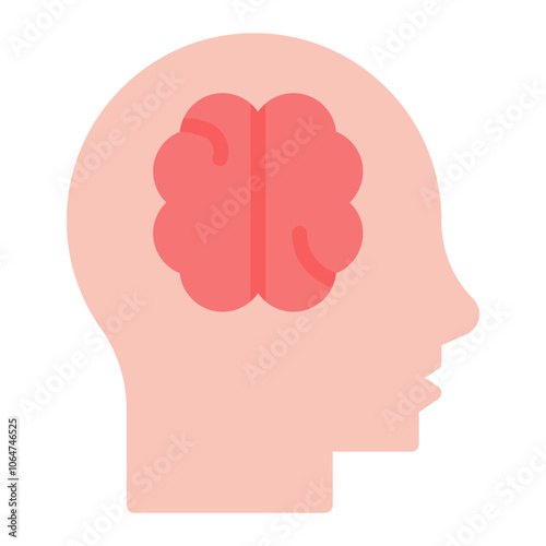 Neuropsychology icon vector image. Can be used for Psychology.