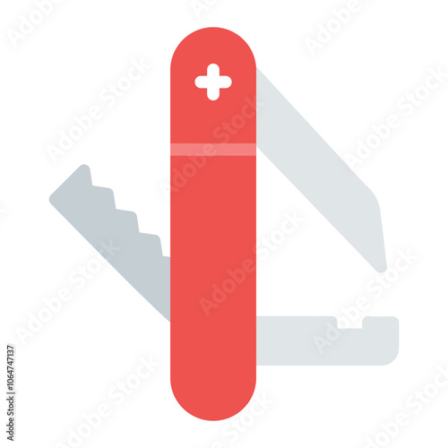 Pocket Knife icon vector image. Can be used for Adventure.