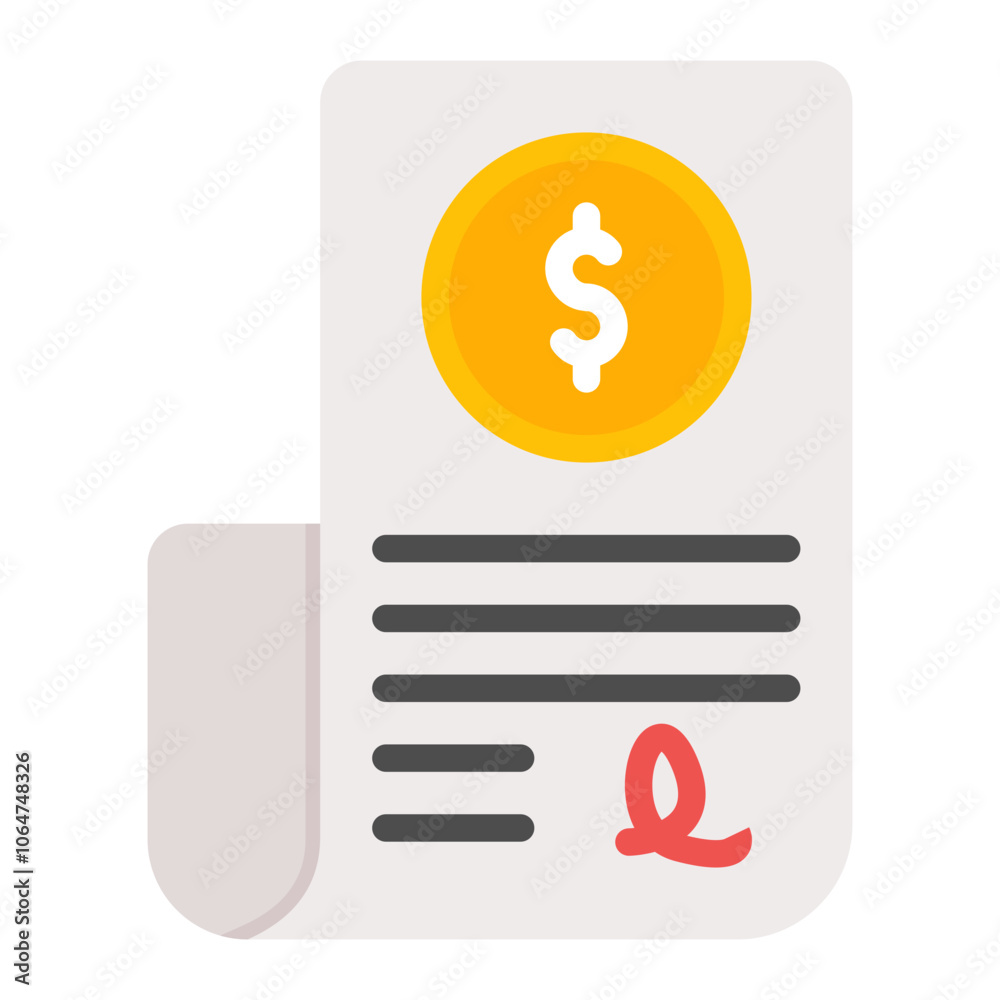 Bill icon vector image. Can be used for Laundry.
