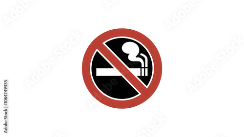 No smoking sign with prohibition symbol, white isolate background, transparent background Free Download No smoking sign with prohibition symbol, white isolate background, transparent background - GFXLoad