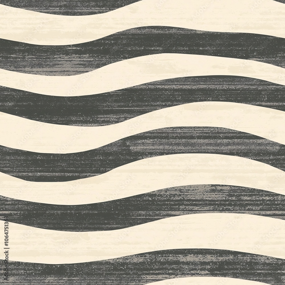 Abstract Thick Waves Pattern in Neutral Colors Abstract Thick Waves Pattern in Neutral Colors