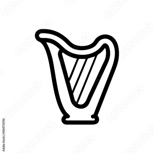 Harp Black Icon
