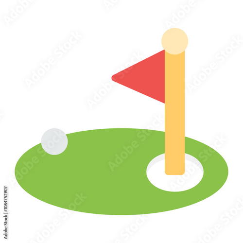 Bunker icon vector image. Can be used for Golf.