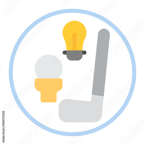 Golfing Tips icon vector image. Can be used for Golf.