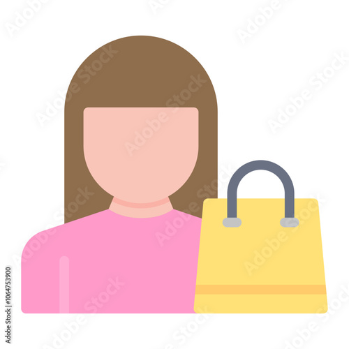 Consumer icon vector image. Can be used for Supply Chain.