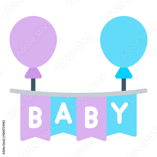 Baby Shower icon vector image. Can be used for Child Adoption.