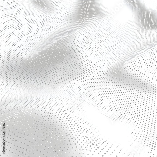 Abstract White and Gray Dotted Pattern Background