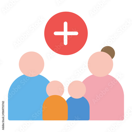 Positive Parenting icon vector image. Can be used for Child Adoption.