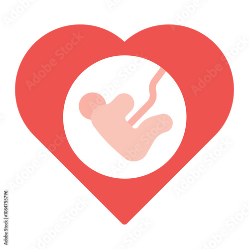 Pregnancy icon vector image. Can be used for Child Adoption.