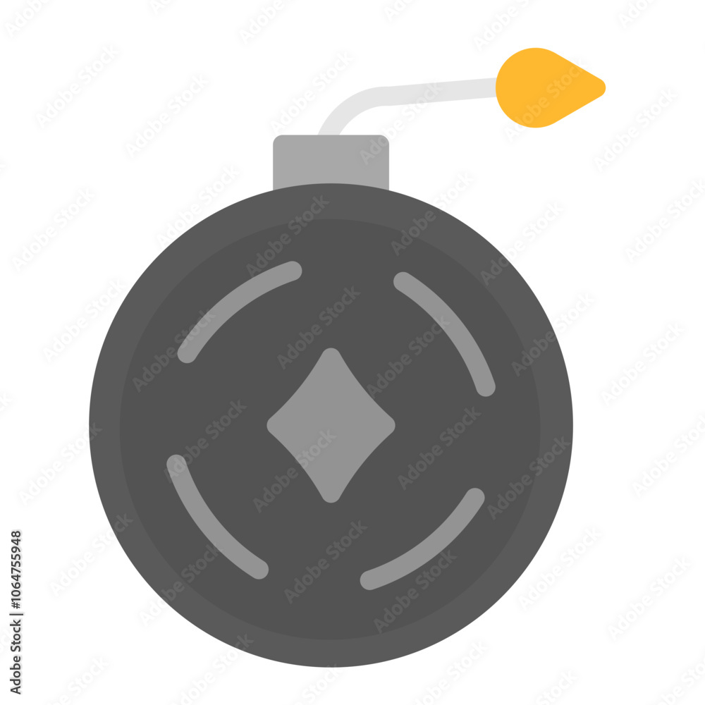 Obraz premium Bomb icon vector image. Can be used for Shooting.