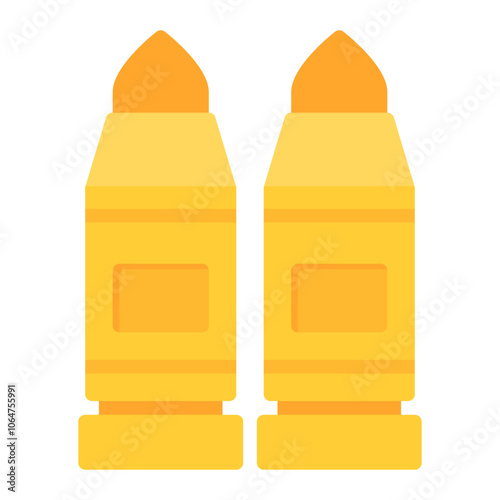 Bullets icon vector image. Can be used for Shooting.