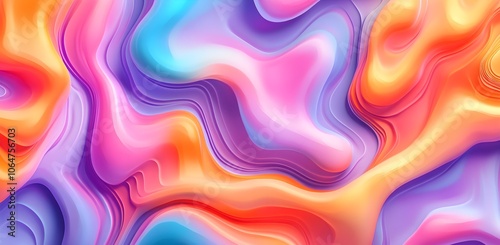 Abstract Colorful Wavy Background