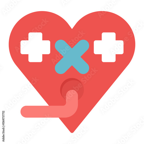 Heartworm Treatment icon vector image. Can be used for Veterinary.