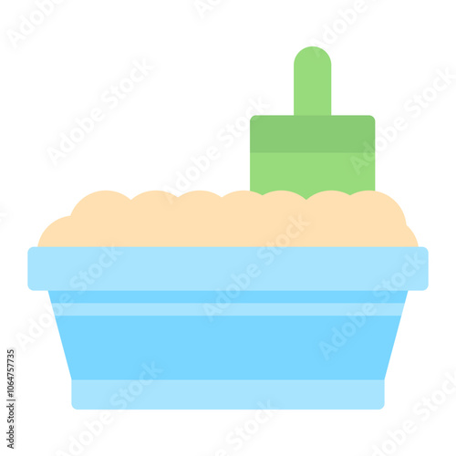Litter Box icon vector image. Can be used for Veterinary.