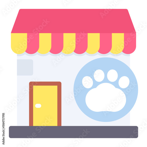 Pet Store icon vector image. Can be used for Veterinary.