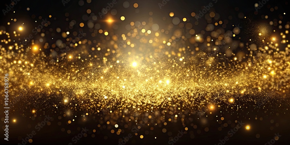 Shimmering gold dust particles floating in the air, gold, abstract, background, shiny, luxury, elegance, dust Shimmering gold dust particles floating in the air, gold, abstract, background, shiny, luxury, elegance, dust