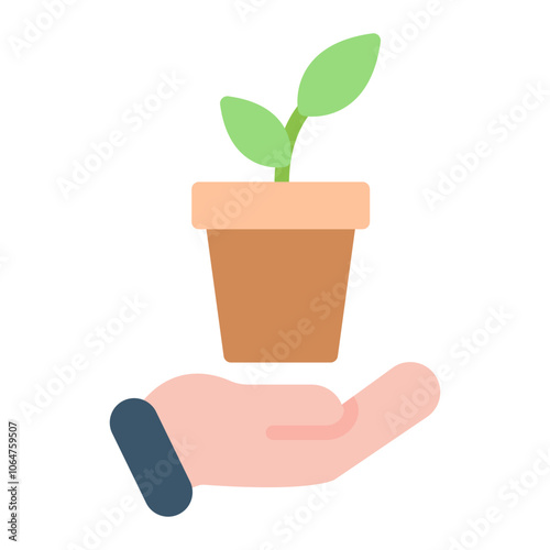 Sustainable Agriculture icon vector image. Can be used for Global Warming.