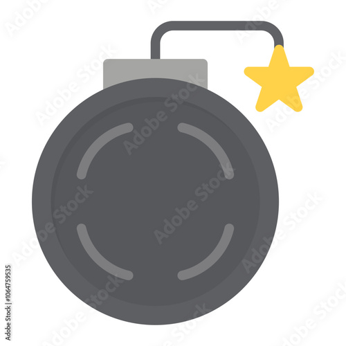 Bomb icon vector image. Can be used for Crisis Mangement.