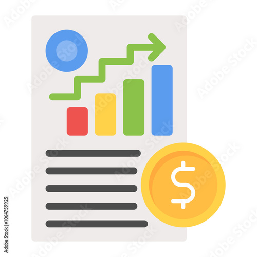 Financial icon vector image. Can be used for Crisis Mangement.