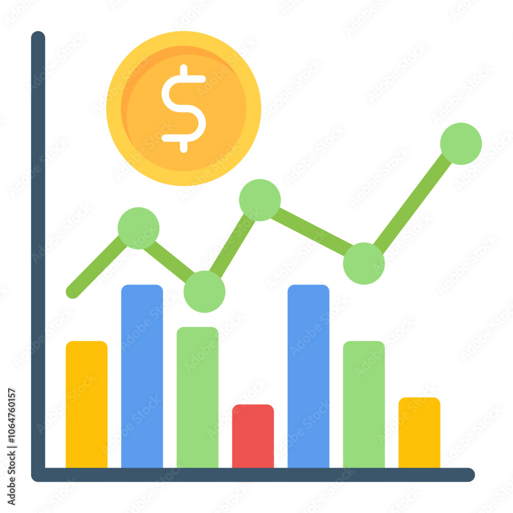 Stock Market icon vector image. Can be used for Crisis Mangement. Stock Market icon vector image. Can be used for Crisis Mangement.