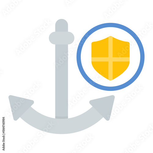 Coastguard icon vector image. Can be used for Public Services.