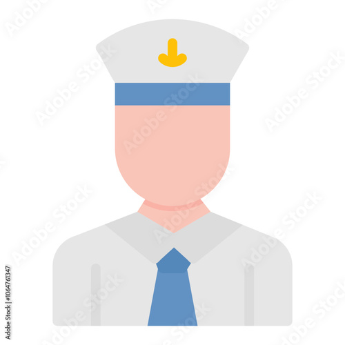 Marine Male icon vector image. Can be used for Public Services.